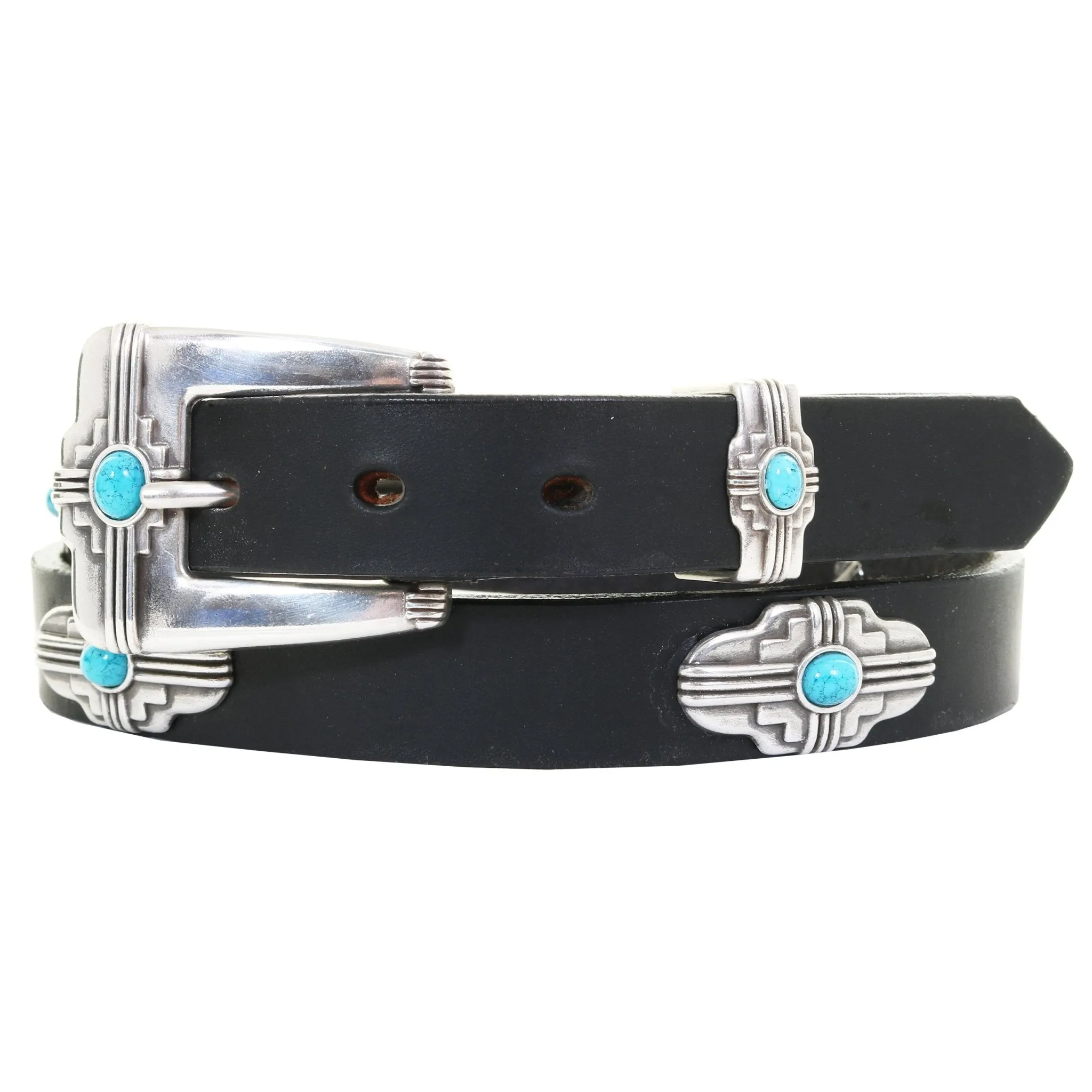 B1181 - Black Harness Leather Belt