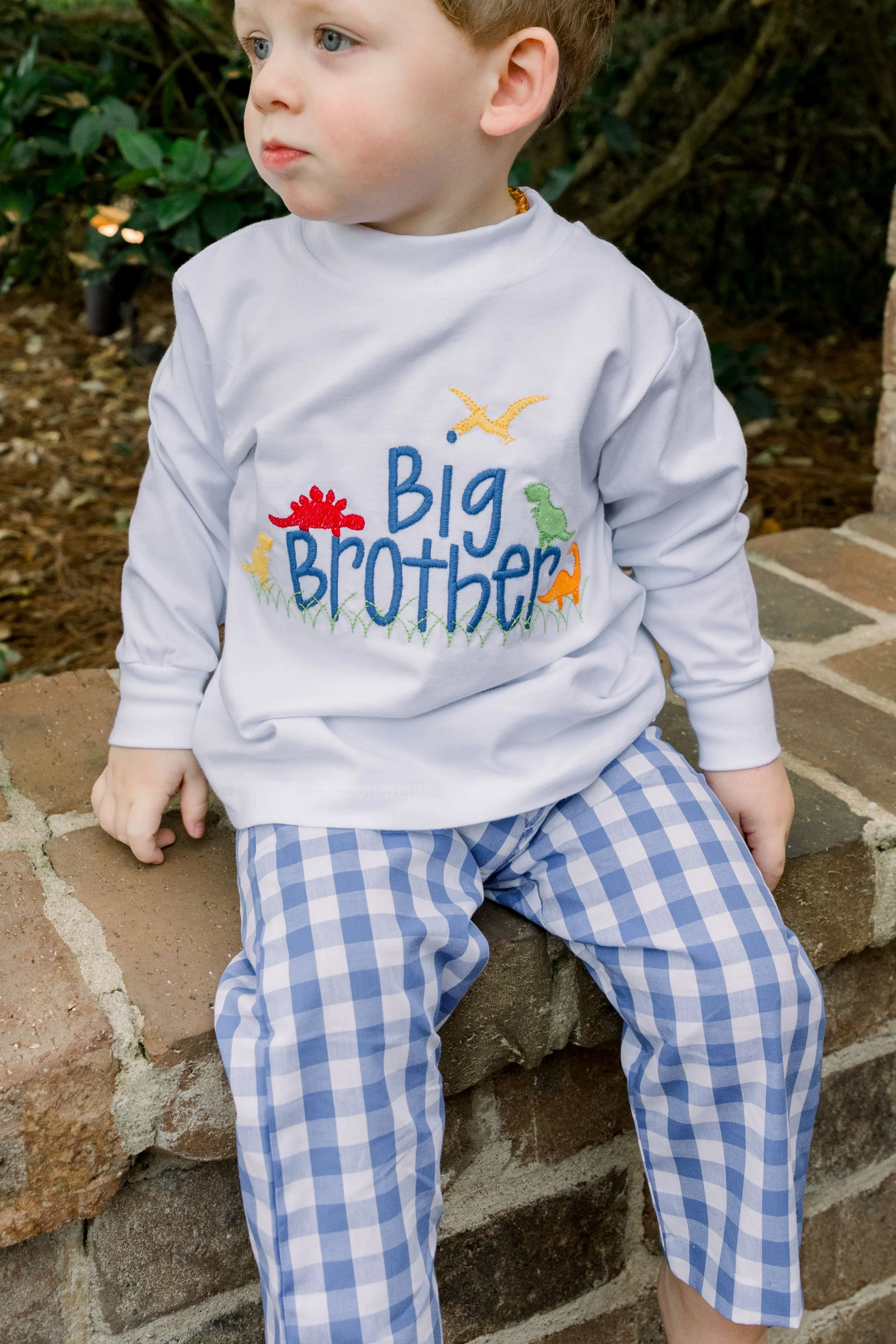 Bailey Boys White Knit- Big Brother T-shirt