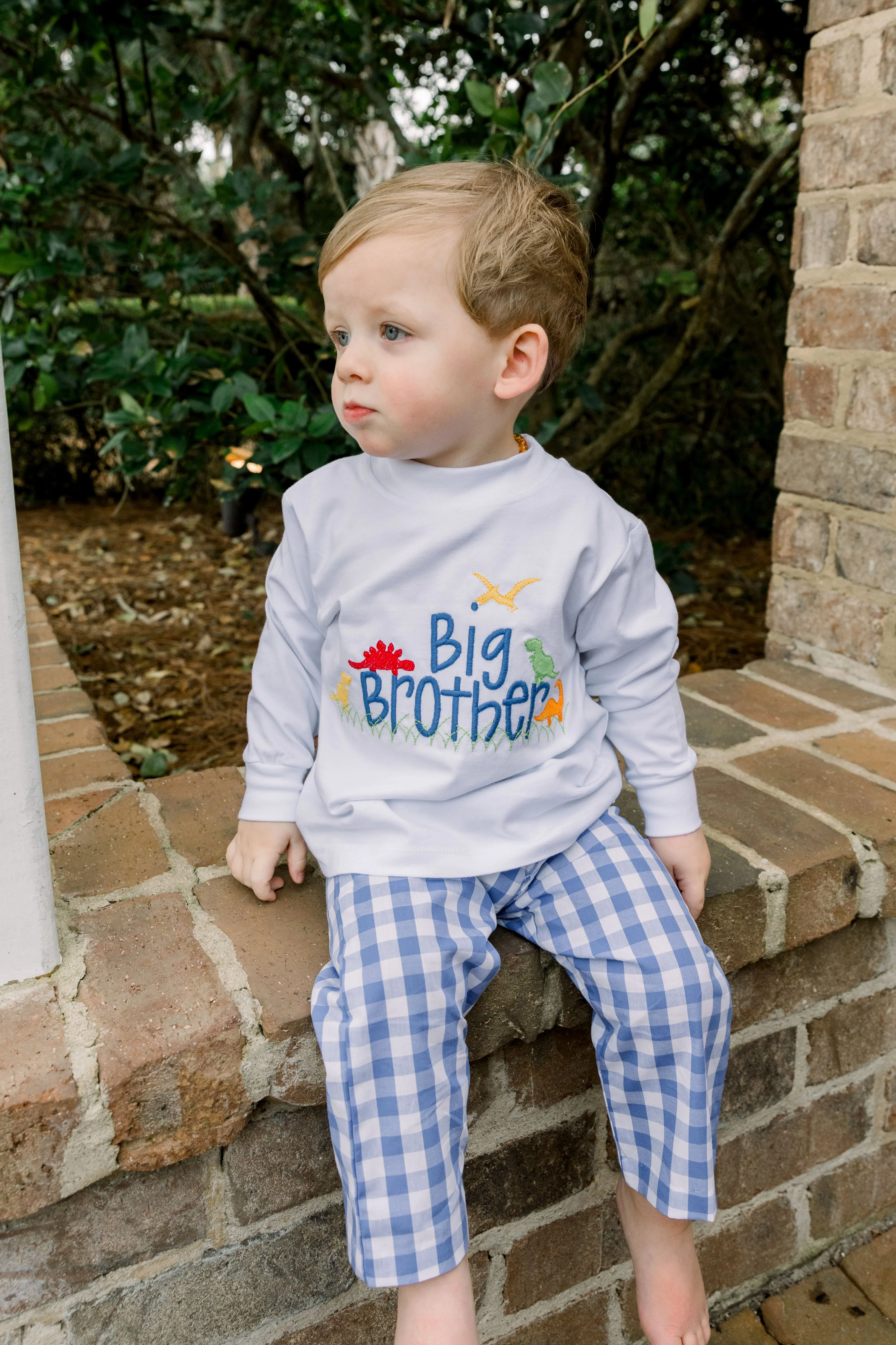 Bailey Boys White Knit- Big Brother T-shirt