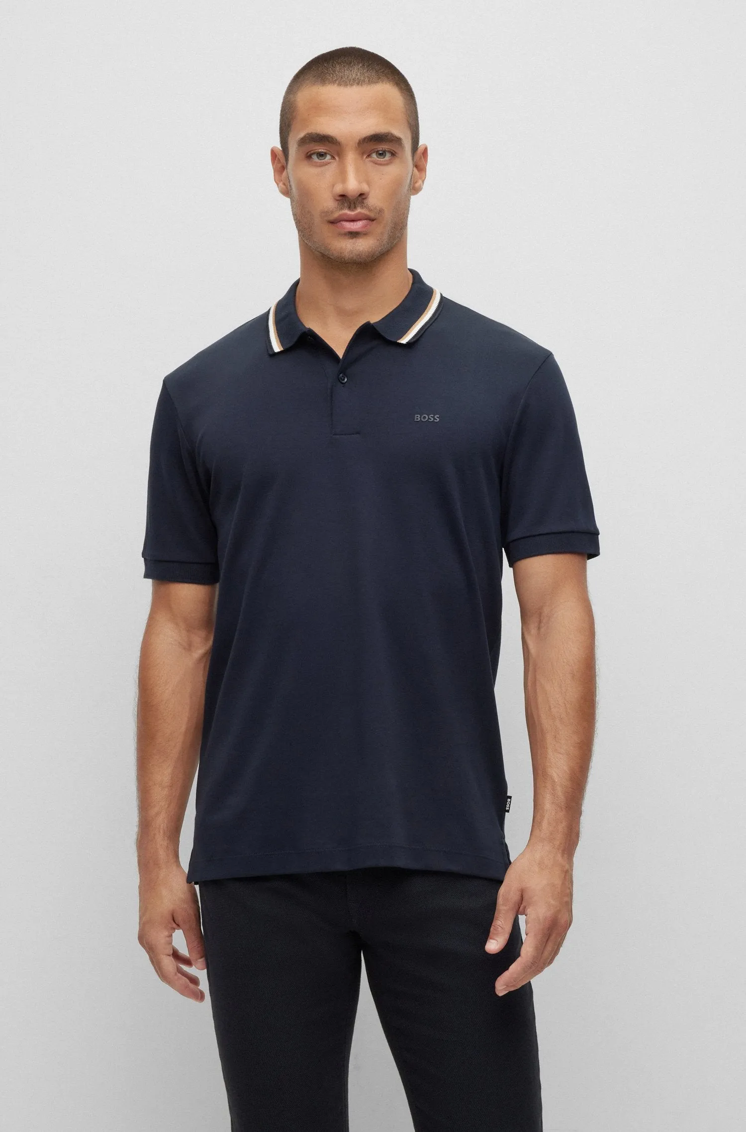 BOSS Penrose 38 Polo Shirt in Navy