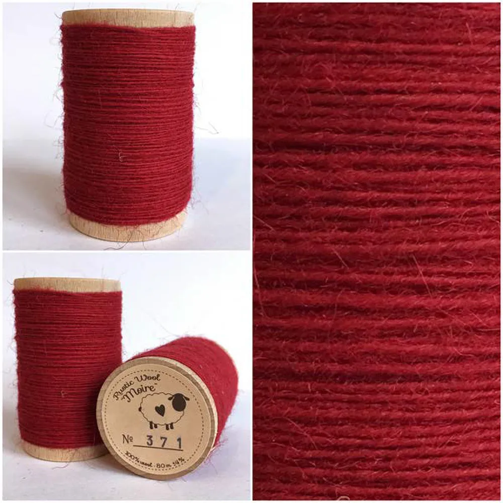 BRIGHT RED Hand Dyed Fat QUARTER Wool Fabric for Wool Applique and Rug Hooking