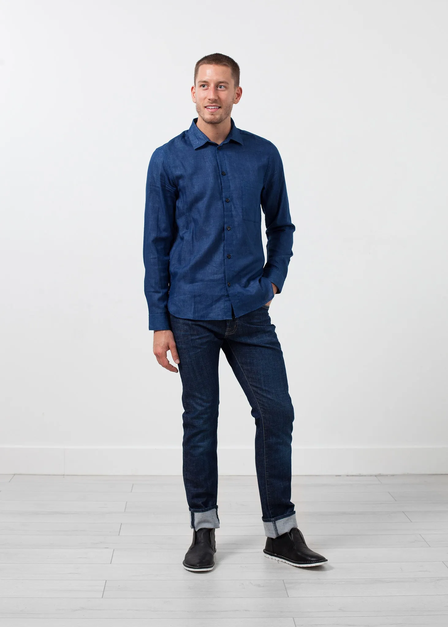 Casual Indigo Shirt