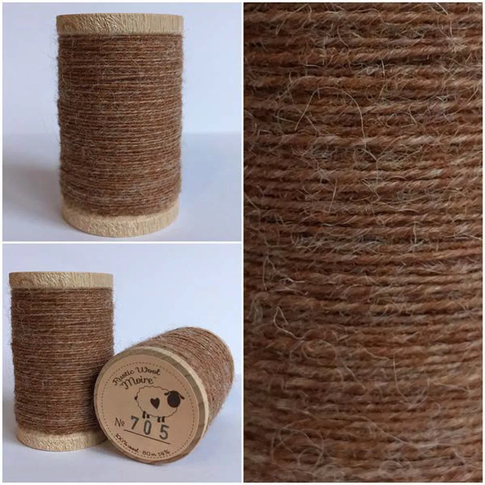 CINNAMON Hand Dyed HALF YARD Wool Fabric for Wool Applique and Rug Hooking