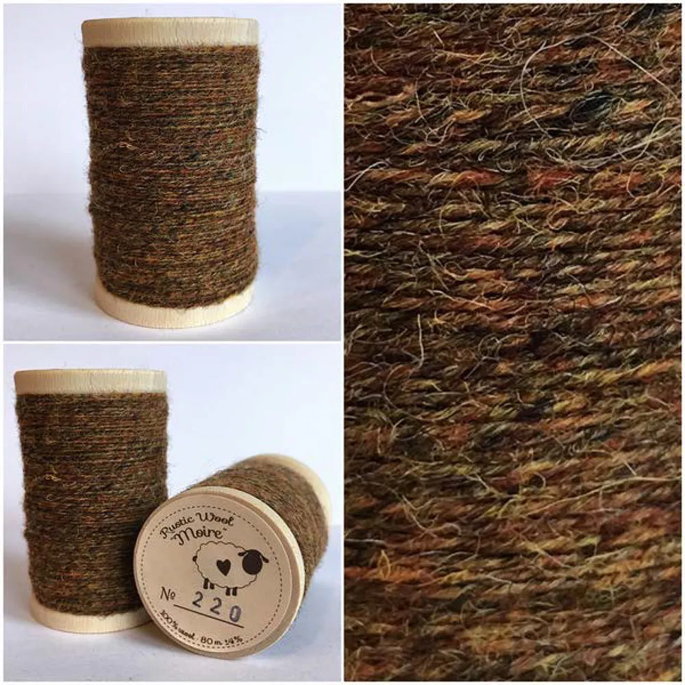 CINNAMON Hand Dyed HALF YARD Wool Fabric for Wool Applique and Rug Hooking