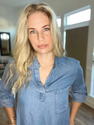 Darling Denim Blouse