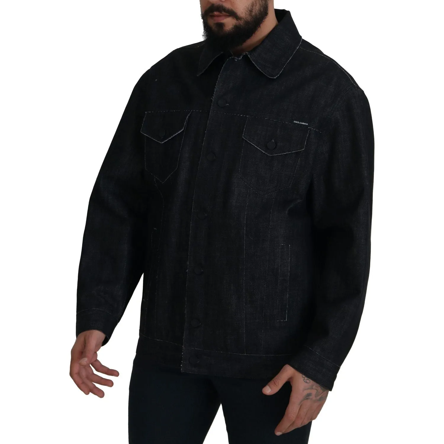 Dolce & Gabbana Elegant Black Denim Jacket