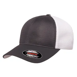 Flexfit Unstructured Two-Tone 6-Panel Omnimesh Cap w/ Permacurv Visor