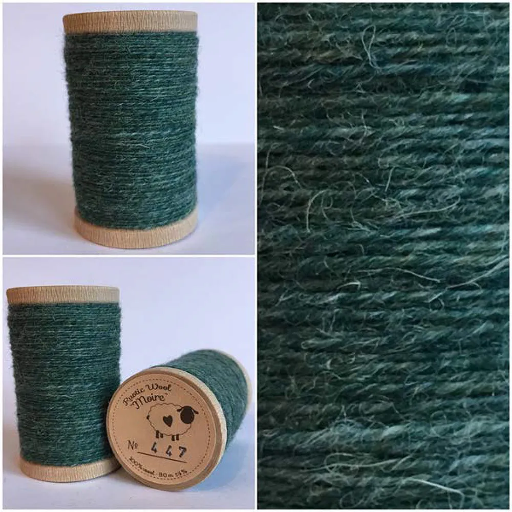 HERBS Hand Dyed YARD Wool Fabric for Wool Applique and Rug Hooking