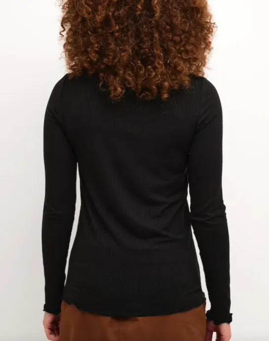 KA - Drew black long-sleeved tee