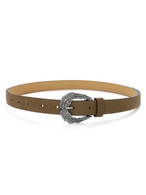 Leaf Design Buckle Belt