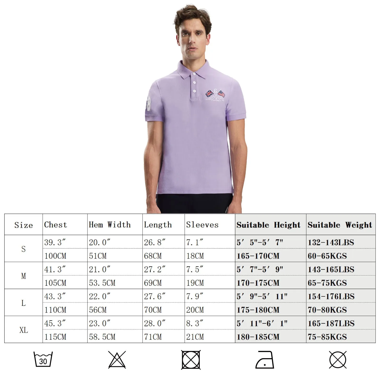 Mens Polo Shirt Top Short Sleeve Pure Cotton Pique Various colours