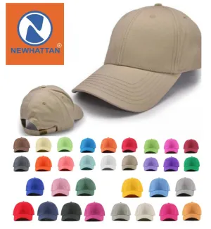 Newhattan 100% Cotton SHAPED Baseball Caps 1710