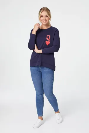 Queen of Hearts Relaxed Jumper