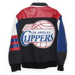 Rare Los Angeles Clippers Jeff Hamilton Leather Jacket (S)