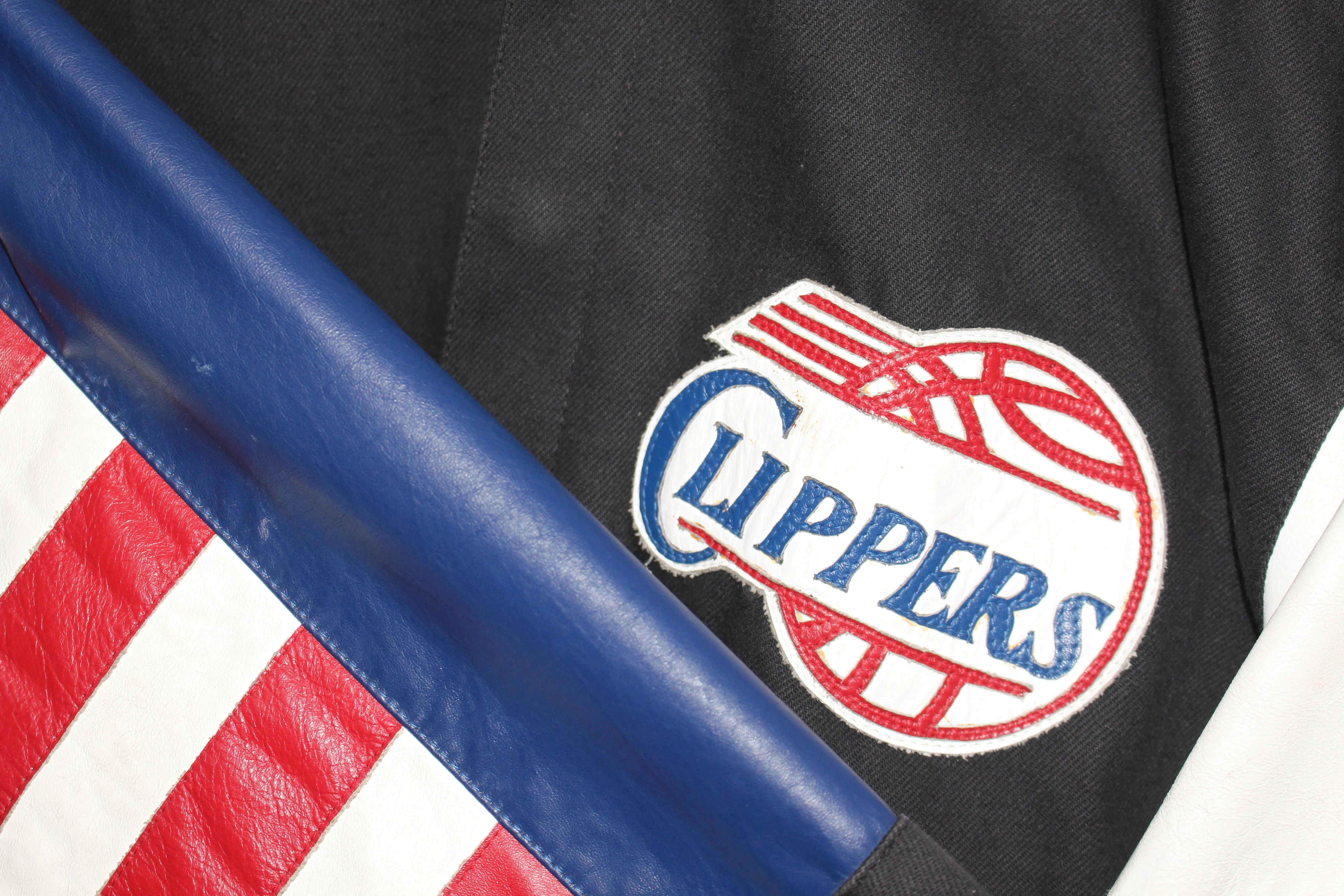 Rare Los Angeles Clippers Jeff Hamilton Leather Jacket (S)