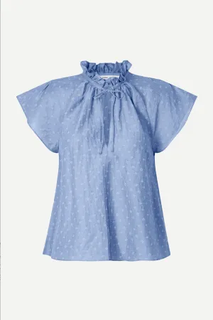 Sakarookh Blouse - Blue Heron