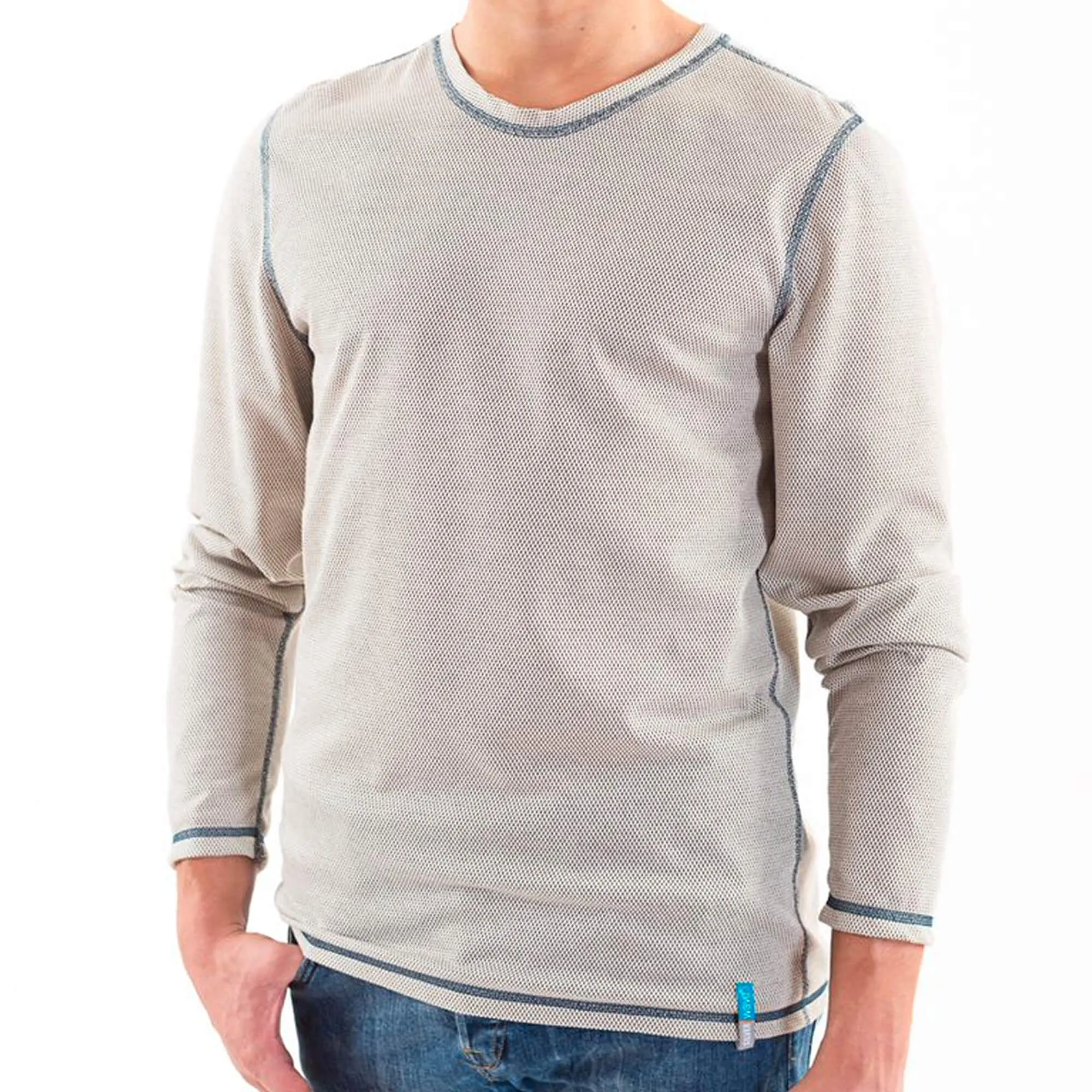 Silver25® EMF Protection Mens Long-Sleeved Tee Shirt