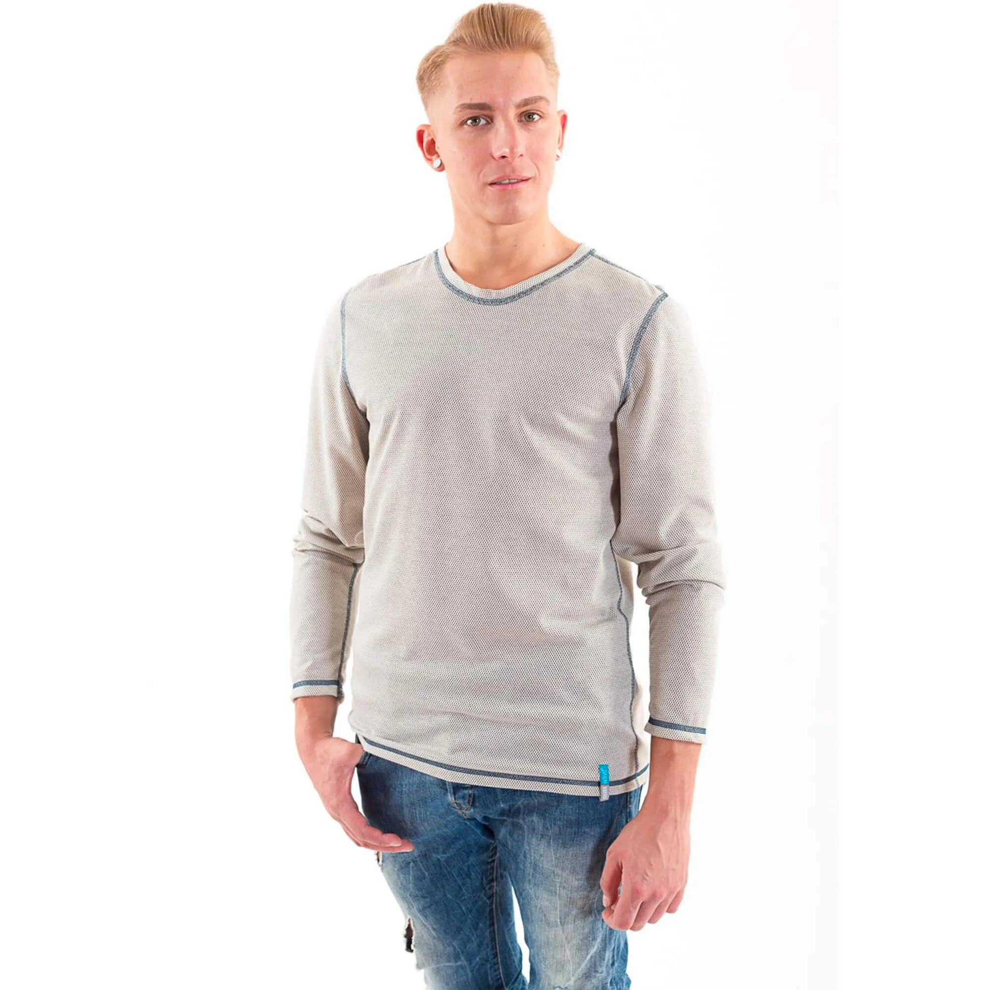 Silver25® EMF Protection Mens Long-Sleeved Tee Shirt