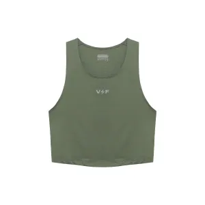 Volt and Fast Women's Bolt Sports Crop Top V2 - Olive